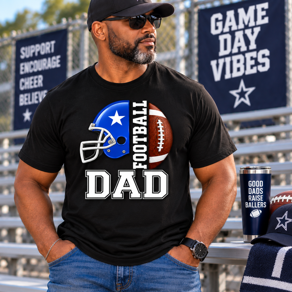 Football Dad Game Day Unisex T-Shirt – Football Father Sports Fan Tee